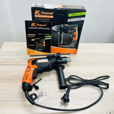 Máy khoan điện 13mm Kapusi 750w có búa, có chỉnh tốc độ K10010