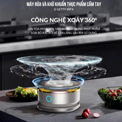 Máy rửa thực phẩm cầm tay U ULTTY WFX - Hàng chính hãng