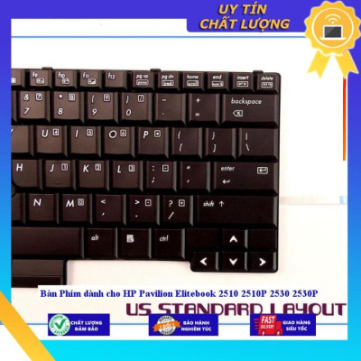 Bàn Phím dùng cho HP Pavilion Elitebook 2510 2510P 2530 2530P - Hàng Nhập Khẩu New Seal