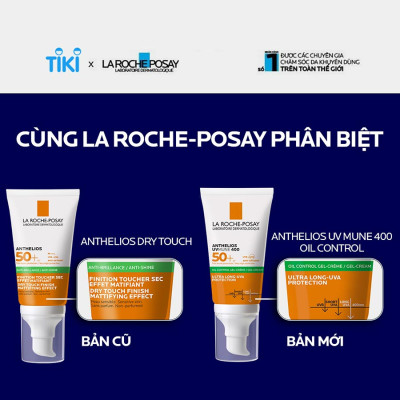 Kem chống nắng La Roche-Posay kiềm dầu 12H Anthelios UVMUNE 400 Gel-Cream 50ml