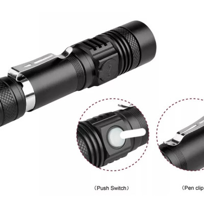 Đèn pin sạc cầm tay chống nước TERINO T518 - Hàng chính hãng