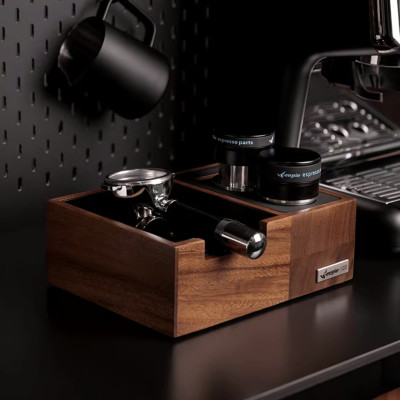 Feepie bàn đế nén cà phê đa năng gỗ óc chó Nam Mỹ