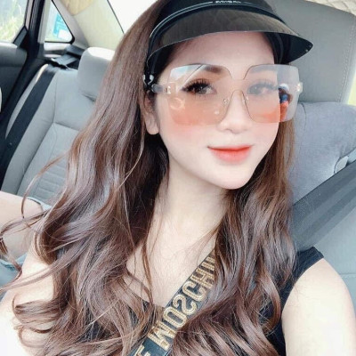 Kính màu Nâu nhạt Mắt vuông bản to đi Ngày và Đêm