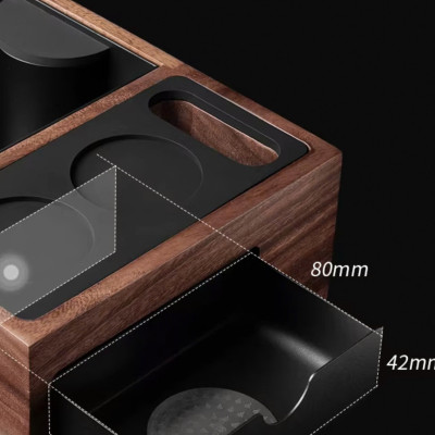 Feepie bàn đế nén cà phê đa năng gỗ óc chó Nam Mỹ