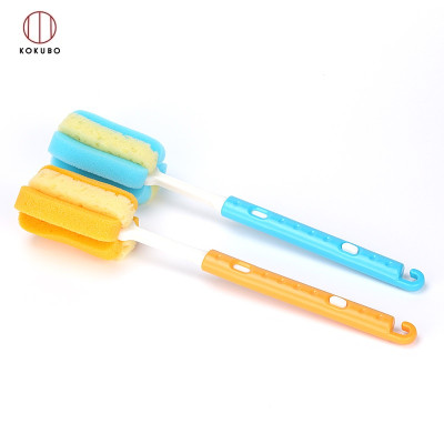 Combo 01 Bình đựng nước Pearl Metal Life Gourier + 01 Dụng cụ cọ rửa bình nước, chai lọ cán dài Kokubo- Made in Japan