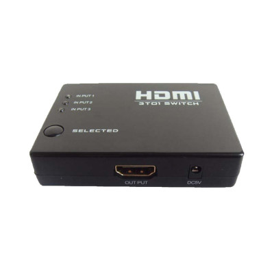 SOAIY Bộ gộp HDMI 3 vào 1 ra - Gộp HDMI 3 ra 1 - Hàng Nhập Khẩu
