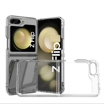 Ốp lưng trong suốt chống sốc cho Samsung Galaxy Z Flip 7 / Z Flip 5 / Z Flip 4 / Z Flip 6 hiệu Likgus Crystal - Bảo vệ toàn diện, chống sốc chống va đập - Hàng chính hãng