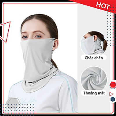 Khẩu trang băng lụa chống nắng cao cấp S202, khẩu trang nam nữ, chống tia UV, chống bụi, UPF50+