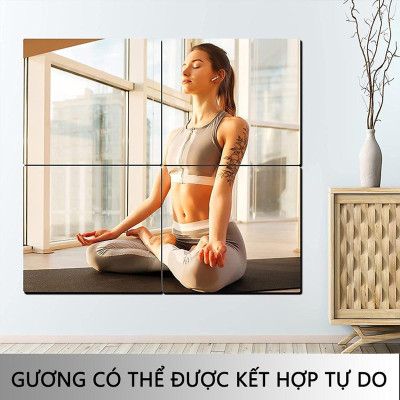 Gương Dán Tường Dẻo Chống Vỡ Chống Thấm Nước Tự Dính Trang Trí Nhà Cửa Gương Dán Nhà Tắm