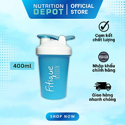 Bình lắc Shaker Fitique Nutrition 400ml phù hợp Gymer, hòa tan dễ dàng - Nutrition Depot Vietnam