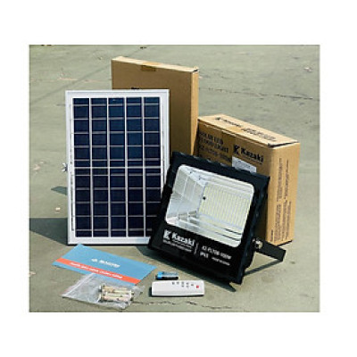 ĐÈN NĂNG LƯƠNG MẶT TRỜI KAZAKI KZ-FLT08-100W- HÀNG CHÍNH HÃNG