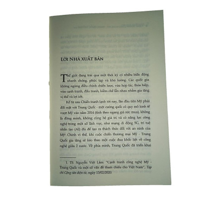 Sách - Cạnh Tranh Công Nghệ Mỹ - Trung Quốc Thời Đại 4.0 - NXB Chính Trị Quốc Gia