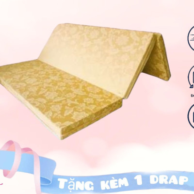 Nệm Bông Ép Cao Cấp Gấp 3 Dày 5cm Đủ Size ( Giao Màu Ngẫu Nhiên )