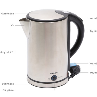 Bình Đun Siêu Tốc Philips HD9316 (1.7L) - Hàng chính hãng