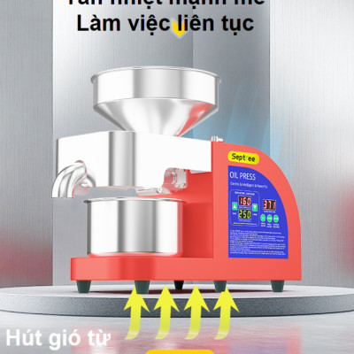 Máy ép dầu ăn thực vật chuyên nghiệp nâng cấp hoàn toàn mới thương hiệu Mỹ cao cấp Septree X10 1400W - Hàng nhập khẩu (BH 1 NĂM)