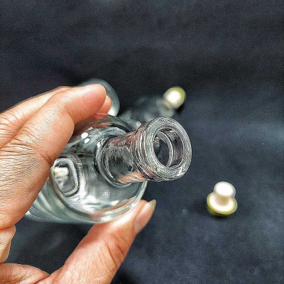 Chai Thủy Tinh 100ML cao cấp mẫu vốt ka – Lọ thủy tinh 100ML siêu trong – Chai đựng rượu mini (F1)