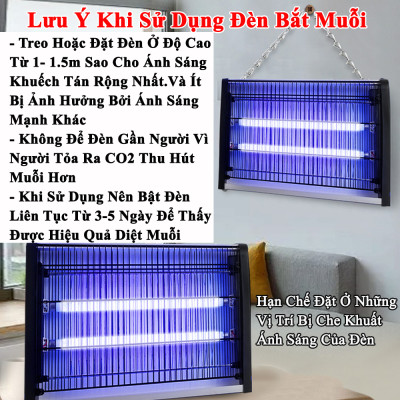 Đèn Bắt Muỗi Diệt Côn Trùng KUNBE Công Suất Lớn Phù Hợp Nhiều Không Gian Sử Dụng An Toàn Hiệu Quả