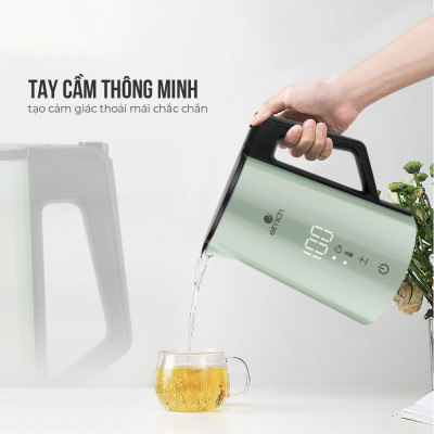 Ấm Siêu Tốc Đun Nước ELMICH 1.7L Bình Đun Nước Siêu Tốc Hiển Thị Nhiệt Độ EL3856G Hàng Chính Hãng