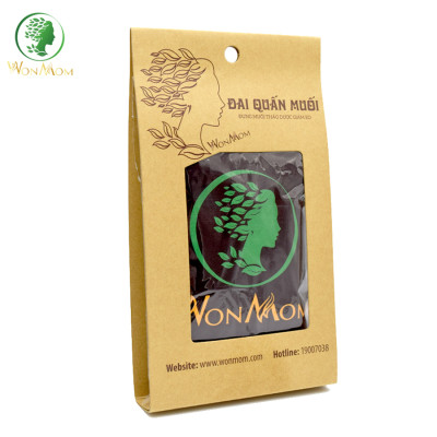Combo 2 đai quấn muối vải cotton siêu bền, có dây kéo, dùng đựng muối quấn bụng Wonmom