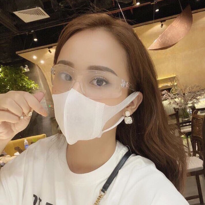 Kính trong suốt nhựa PC cao cấp chống nắng uv, gió bụi, giọt bắn - bảo vệ mắt tối đa