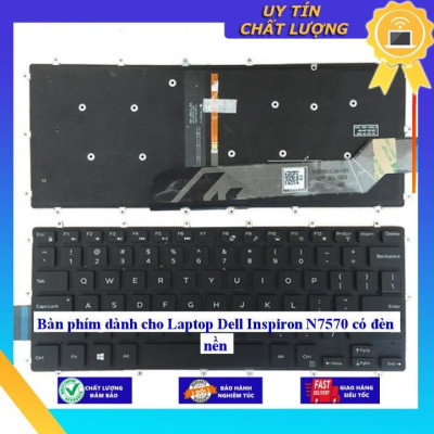 Bàn phím dùng cho Laptop Dell Inspiron N7570 có đèn nền - Hàng Nhập Khẩu New Seal