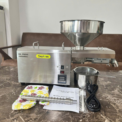 Máy ép dầu ăn thực vật chuyên nghiệp Nóng và Lạnh thương hiệu Mỹ Septree S8 - Công suất 1450W - Năng suất 6-40kg/giờ - Hàng chính hãng