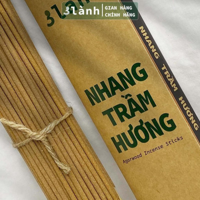 Nhang Trầm Hương Thượng Hạng 30-40cm, 100-400gr 3 Lành Tự Nhiên 100% >15 Năm Trầm Thờ Cúng Thư Giãn Xông Nhà
