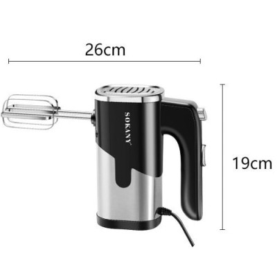 Máy Đánh Trứng Sokany SK-6621 Công Suất 800W, 5 Cấp Độ - Tặng 4 Que Đánh Trứng, Làm Bánh Inox 304 - HÀNG CHÍNH HÃNG - DELIYA