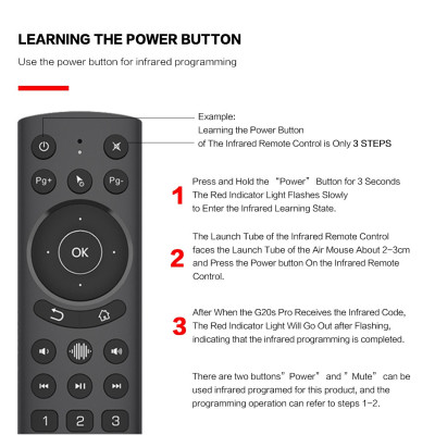 Chuột Bay g20s pro bluetooth bản cao cấp mic voice có điều khiển giọng nói và chuột bay đèn nền dùng G20s pro BT - Hàng Nhập Khẩu
