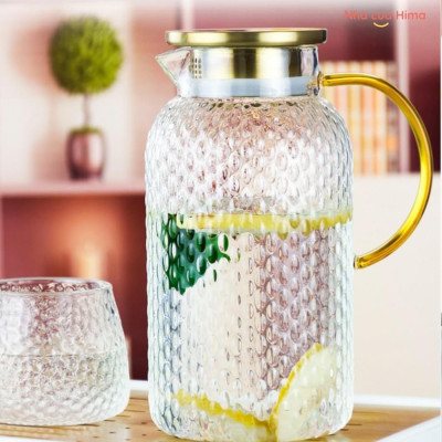 BÌNH ĐỰNG NƯỚC THỦY TINH CHỊU NHIỆT CAO CẤP VÂN TĂM - VD720