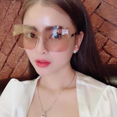 Kính màu Nâu nhạt Mắt vuông bản to đi Ngày và Đêm