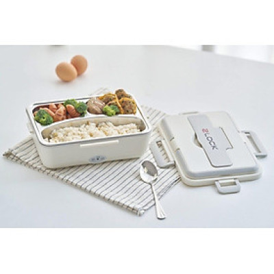 Hộp cơm cắm điện 3 ngăn inox 2LOCK korea hàng chính hãng
