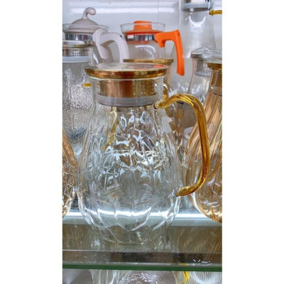 Bình đựng nươc uống thủy tinh cao cấp vân bong bóng