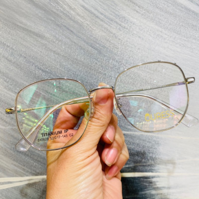 Gọng kính cận S17829 và 5201318 chất liệu titan thời trang mắt kính OURESS nam nữ siêu nhẹ siêu bền