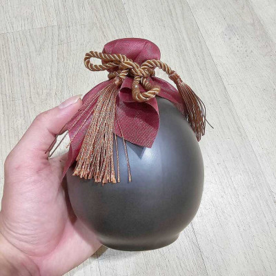 Bình Gốm Đựng Rượu cao cấp 500ML mẫu giọt nước màu đen – Bình Đựng Rượu Đẹp – Nậm Rượu trang trí bàn ăn (L7)