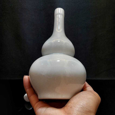 Nậm Rượu Đẹp 500ML gốm sứ cao cấp mẫu Hồ Lô cao màu trắng - Nậm Đựng Rượu Gốm Sứ chất lượng đảm bảo (L1A)