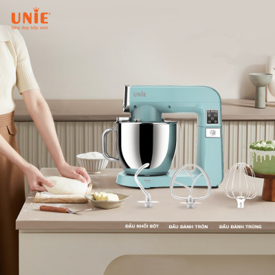 Máy Trộn Bột Đánh Trứng Đa Năng Unie UE-990 Tiêu Chuẩn Đức Dung Tích 6.5 Lít - Hàng Chính Hãng