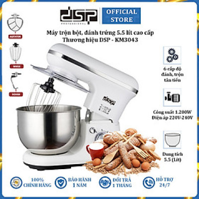 Máy trộn bột, đánh trứng cao cấp DSP KM3043 - Công suất 1200W - HÀNG NHẬP KHẨU 