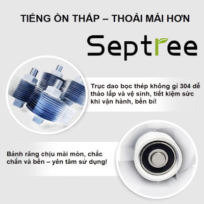 Máy chẻ các loại rau, hành, tỏi, ớt, rau muống,... Dòng chuyên nghiệp. Thương hiệu Mỹ cao cấp Septree XC-988A. HÀNG CHÍNH HÃNG