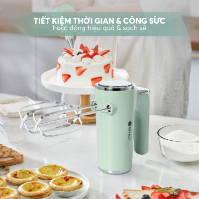 Máy Đánh Trứng, Trộn Bột Cầm Tay Elmich MME-9116 400W, Hàng Chính Hãng, 5 Tốc Độ - JoyMall