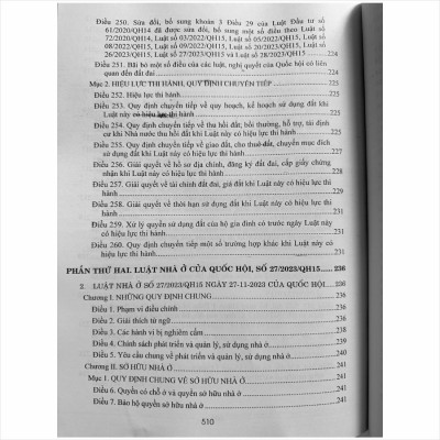 Sách Luật Đất Đai - Luật Nhà Ở - Luật Kinh Doanh Bất Động Sản và Văn Bản Hướng Dẫn Thi Hành - V2431D