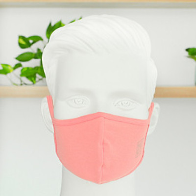 Set 3 khẩu trang vải nam - nữ - trẻ em kháng khuẩn cao cấp NEQI FACEMASK Đức, màu hồng thời trang, lọc 98% bụi mịn