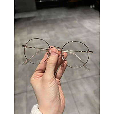 Kính Mắt tròn chống ánh sáng xanh thời trang + Tặng phụ kiện hộp đựng, khăn lau