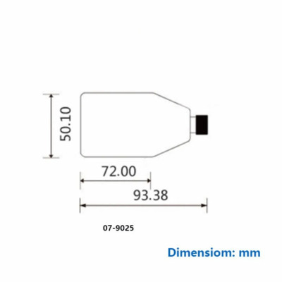 Bình/ Chai nuôi cấy tế bào 25cm2, nắp Filter/kín, 5 cái/gói-vô trùng (Cell Culture Flasks) Hàng chính hãng Biologix-USA