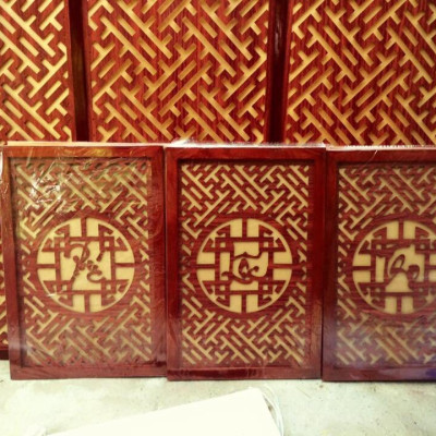 Bộ bàn thờ chung cư bằng gỗ sồi kt 89cm + ám khói 