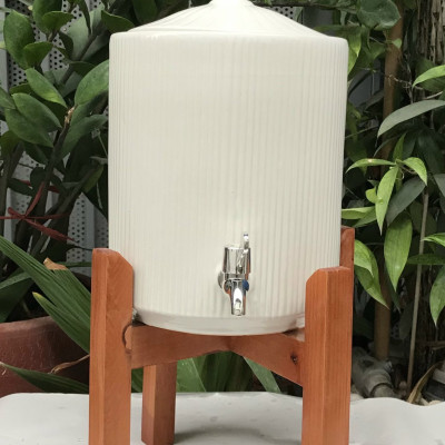 Bình đựng nước bằng sứ dáng trụ dung tích 6l