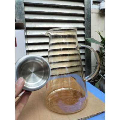 Set bình thủy tinh kèm 6 cốc sang trọng hiện đại dày dặn