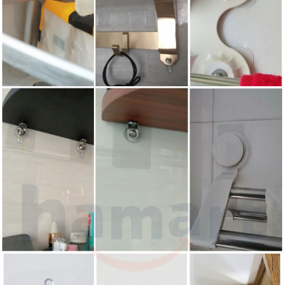 Móc Dán Tường Có Đinh Ốc Vít Miếng Dán Tường Đóng Đinh Tiện Lợi Ko Khoan Đục Tường