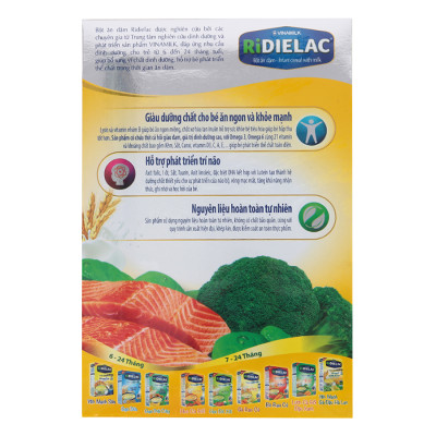 Bột Ăn Dặm Vinamilk Ridielac Cá Hồi Bông Cải Xanh (200g)