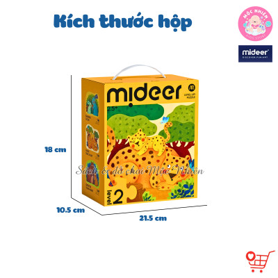  Đồ chơi xếp hình puzzle Mideer - Level 2 Animal (03 tranh 09-12-16 mảnh ghép)